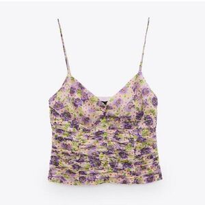 ZARA Floral tank NWT